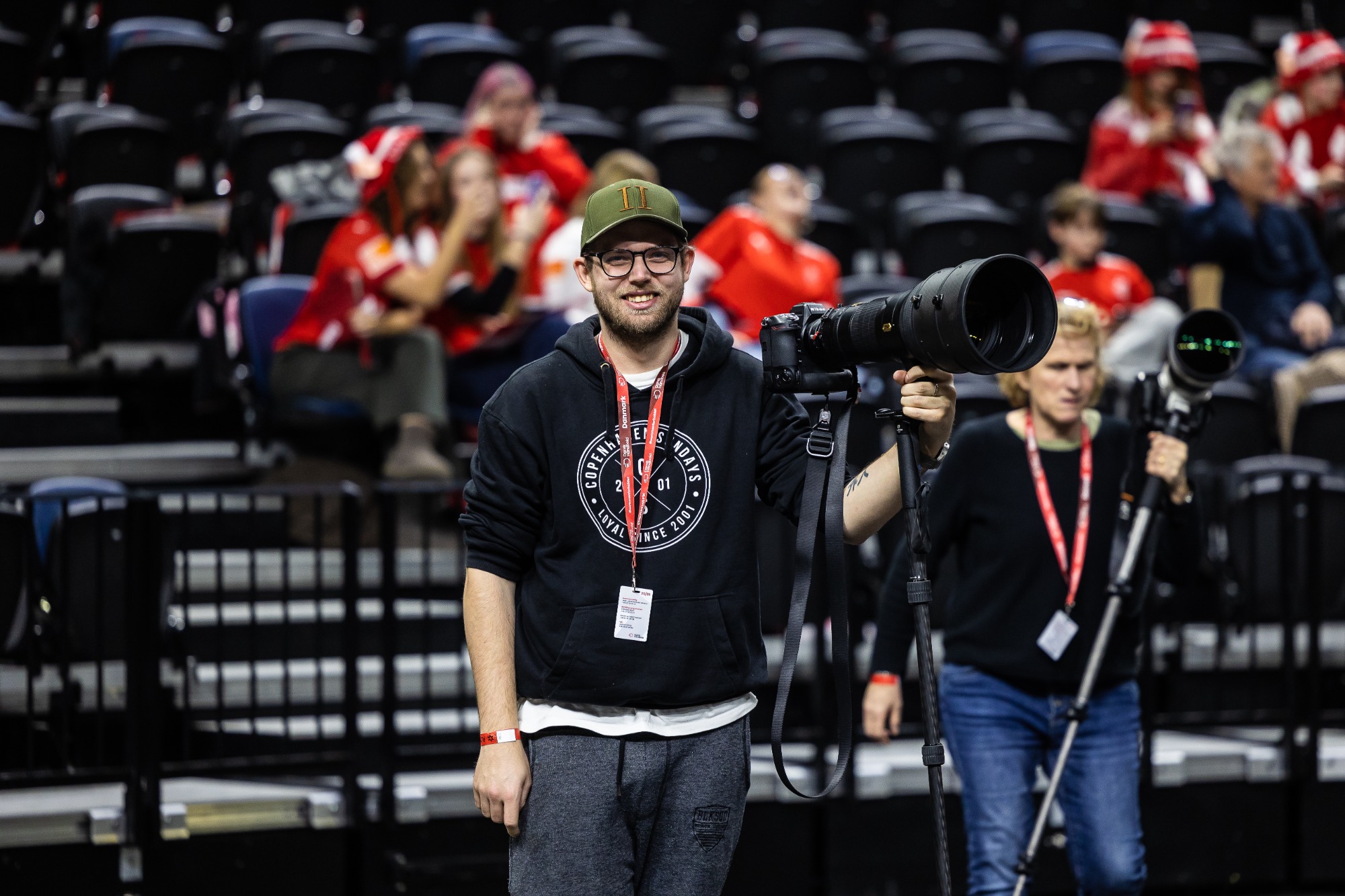 Portrait of you — working, camera in hand